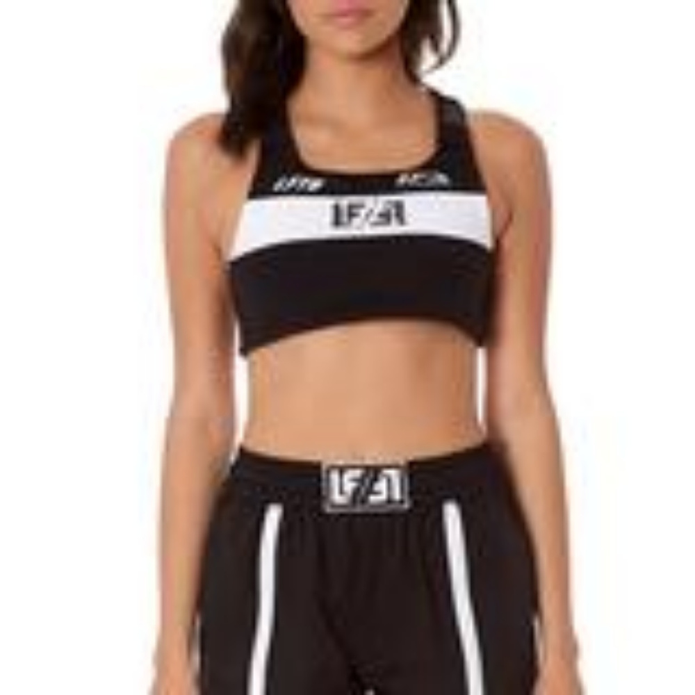 NIGHT RIDER BUCKLE STRAP SPORTS BRA